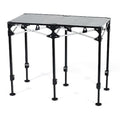 Rectangle Instant Table, 24" W, 48" L, Adjustable H, Aluminum Top, Silver