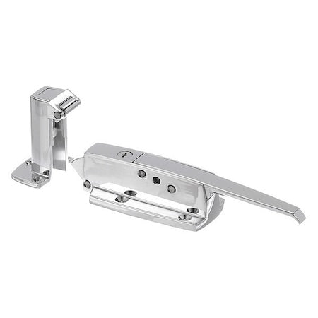 Polished CP Walk-In Door Latch Lock and