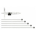 0-6" Digit Counter Depth Micrometer with 4" Base
