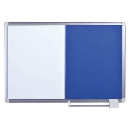 Bulletin/Whiteboard Combination 1.5ft x 2 ft, Blue