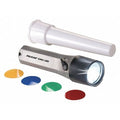 LED Flashlight with 4 Color Wand, Gray