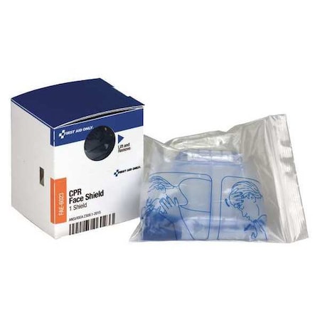 CPR Face Shield Refill, Plastic, 1.88 in W, White, (1) CPR Mask