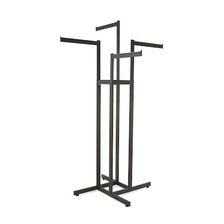 Rack Rectangular Tubing 4-Way, Black