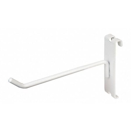 Grid Panel Hook, Wht, 6" L, 12" W, PK96