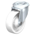 Kngpn Swvl Cstr,White Nylon,4"",330 lb.