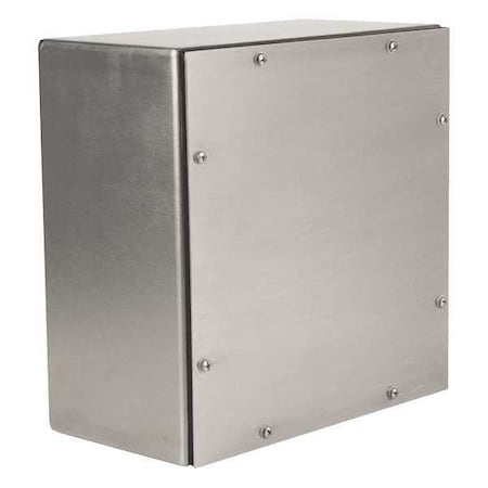 Electrical Box Cover, Rectangular, 304 Stainless Steel, Screw Cover