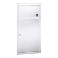2.8 gal Rectangular Sanitary Napkin Receptacle, Stainless Steel