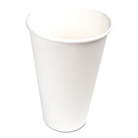 Disp Hot Cup, 16 oz, WH, Patternless, PK1000