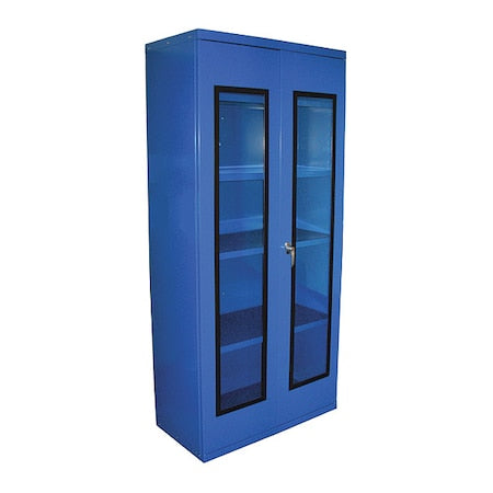 Quick View Cabinet-SetUp, 24 in x 36 in x 78 in, Blue