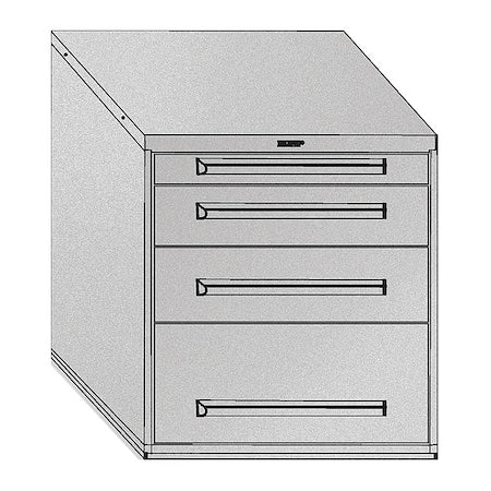 Mod Drawer Cabinet W/ Divider,30"",WH