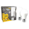5 W, Compact LED Bulb, White, A15, 6500K Temp. Frosted, Non-Dimmable, PK2