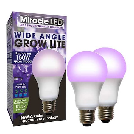 LightBulb, RedBlueSpc Mlt Pt LED, 11W, PK2