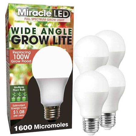 LightBulb, FullSpcMltPtLEDGrow, 11W, PK4