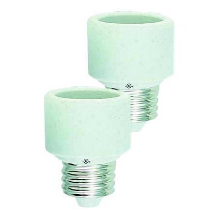 U.L. Listed 1 Inch Stackable Porcelain Socket Extenders, PK2