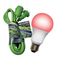 Single Socket Grow Light Cord System & LED Red Spectrum Grow Light