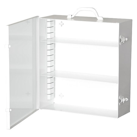 Industrial First Aid Cabinet, 3 shelves, Pull Down Catch, 9FX