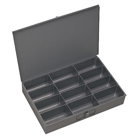 Large, 12 opening, compartment box for small parts storage