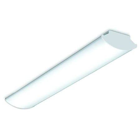 LED Wraparound Fixture, 4 ft L, 4872 lm