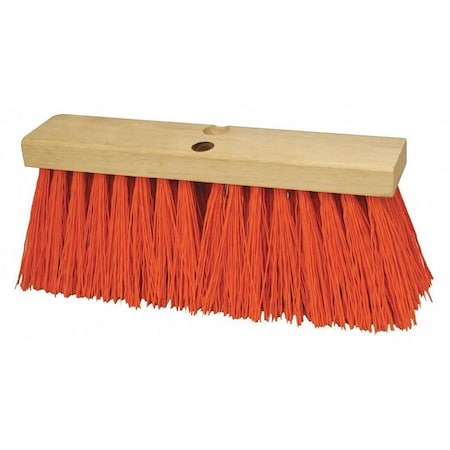 18 in Sweep Face Sweeping Broom, Orange