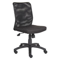 Mesh Task Chair, Armless, Black
