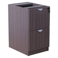 Pedestal Desk Full Pedestal File/File, Driftwood, Driftwood