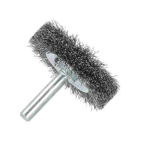 Wire Wheel Brush, Crimped, 2" Dia.