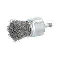 End Brush, 1"Dia., Carbon Steel Bristle