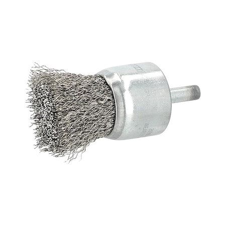 End Brush, 1 1/8"Dia., SS Bristle
