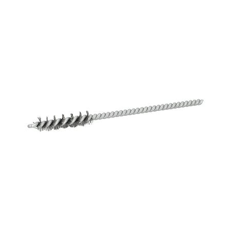 Tube Brush, Single Spiral, Steel, 1/4" Dia.