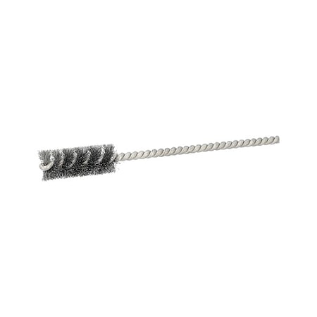 Tube Brush, Single Spiral, Steel, 3/8" Dia.