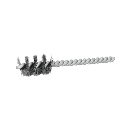 Tube Brush, Single Spiral, Steel, 5/8" Dia.