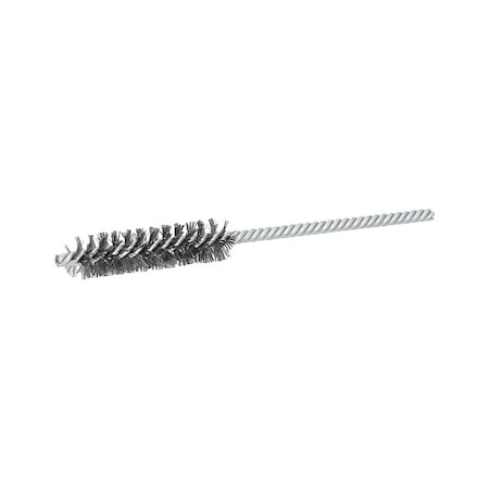 Tube Brush, Double Spiral, Steel, 1/2" Dia.