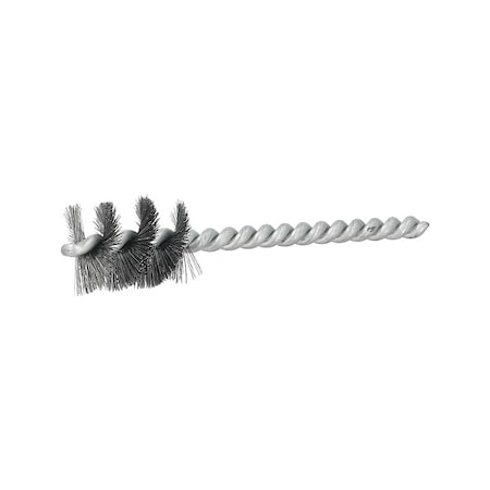 Tube Brush, Single Spiral, Steel, 3/4" Dia.