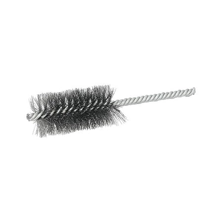 Tube Brush, Double Spiral, Steel, 1 1/4"Dia