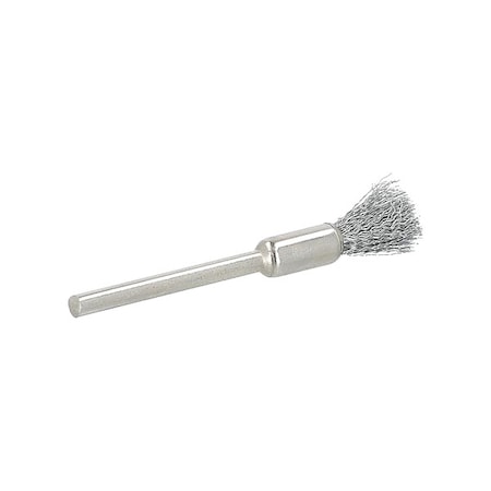 End Brush, 1/4"Dia., Carbon Steel Bristle