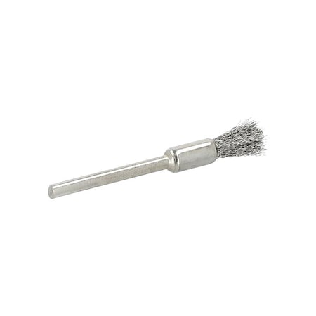 End Brush, 1/4"Dia., SS Bristle
