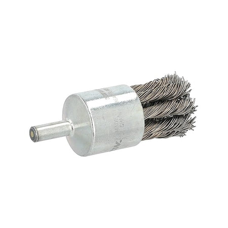 End Brush, 1"Dia., Carbon Steel Bristle