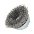 Cup Brush, 3 1/2"Dia., SS Bristle