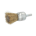 End Brush, 1"Dia., Brass Bristle