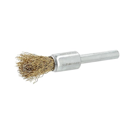 End Brush, 1/2"Dia., Brass Bristle
