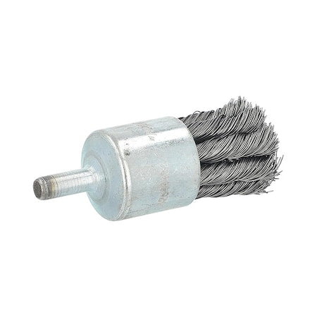 End Brush, 1"Dia., Carbon Steel Bristle