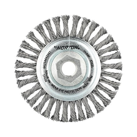 Wire Wheel Brush, Standard Twist Knot