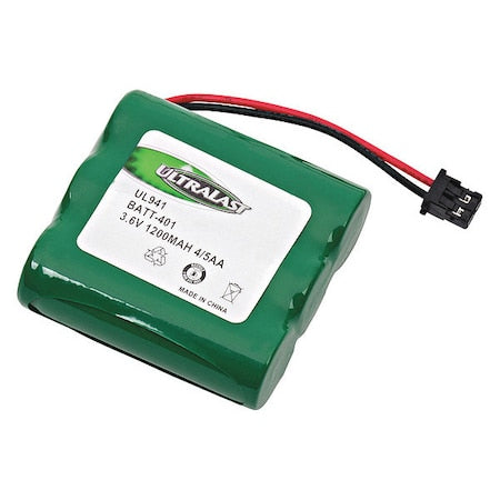 Battery 3.6 Volt Nickel Metal Hydride Ultralast Cordless Phone Battery