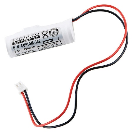 Dantona Battery - For Emergency Lighting - Battery Rechargeable - AA - 900 mAh - 1.2 V DC - 1-/ Pack