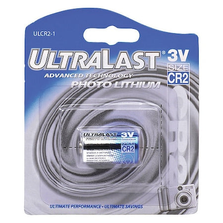 Battery 3 Volt Lithium (CR) Ultralast Lithium Photo Battery