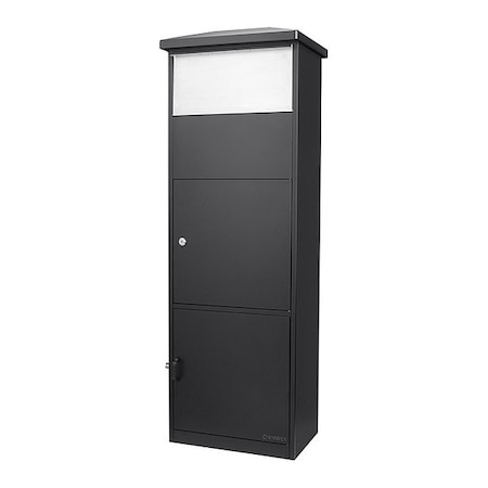 MPB-600 Black Parcel Mail Drop Box w/ Big Parcel Compartment