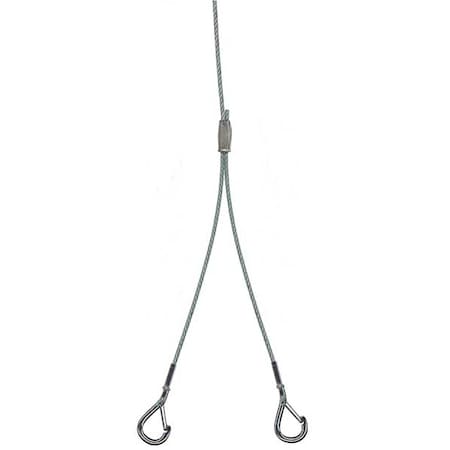 AircraftCableHangingKit, Silver, 120inL, PR