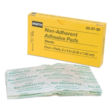 Gauze Pad, Sterile, White, Unitized, PK4