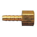Hose Barb, 3/8 In Barb, 3/8 In FNPT, Brass