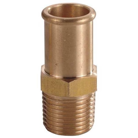 Hose Barb, 3/4 In Barb, 3/4 In MNPT, Brass, Fitting Shape: Straight